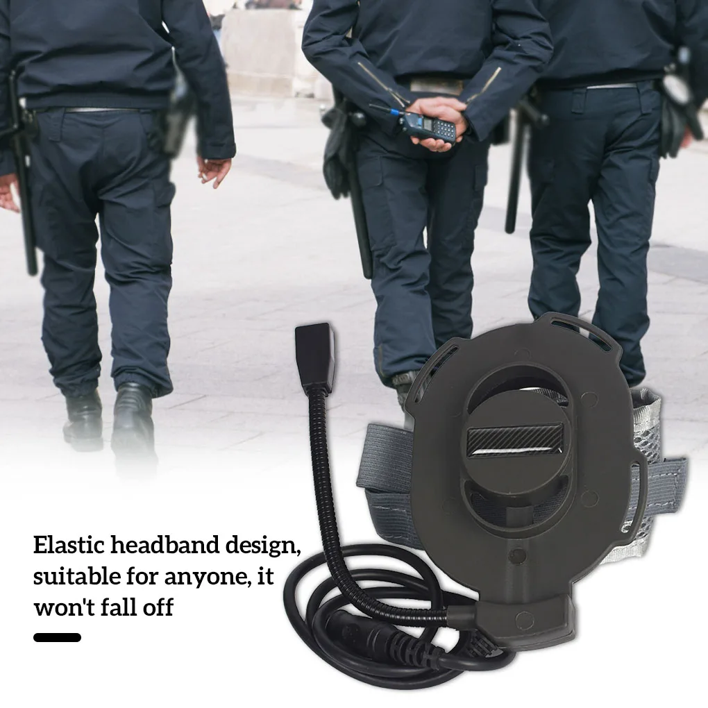 사냥용 단일 측면 헤드셋 야외 마이크 헤드폰 소음 감소 조절 가능한 사냥용 이어폰 마이크, 샌드 컬러