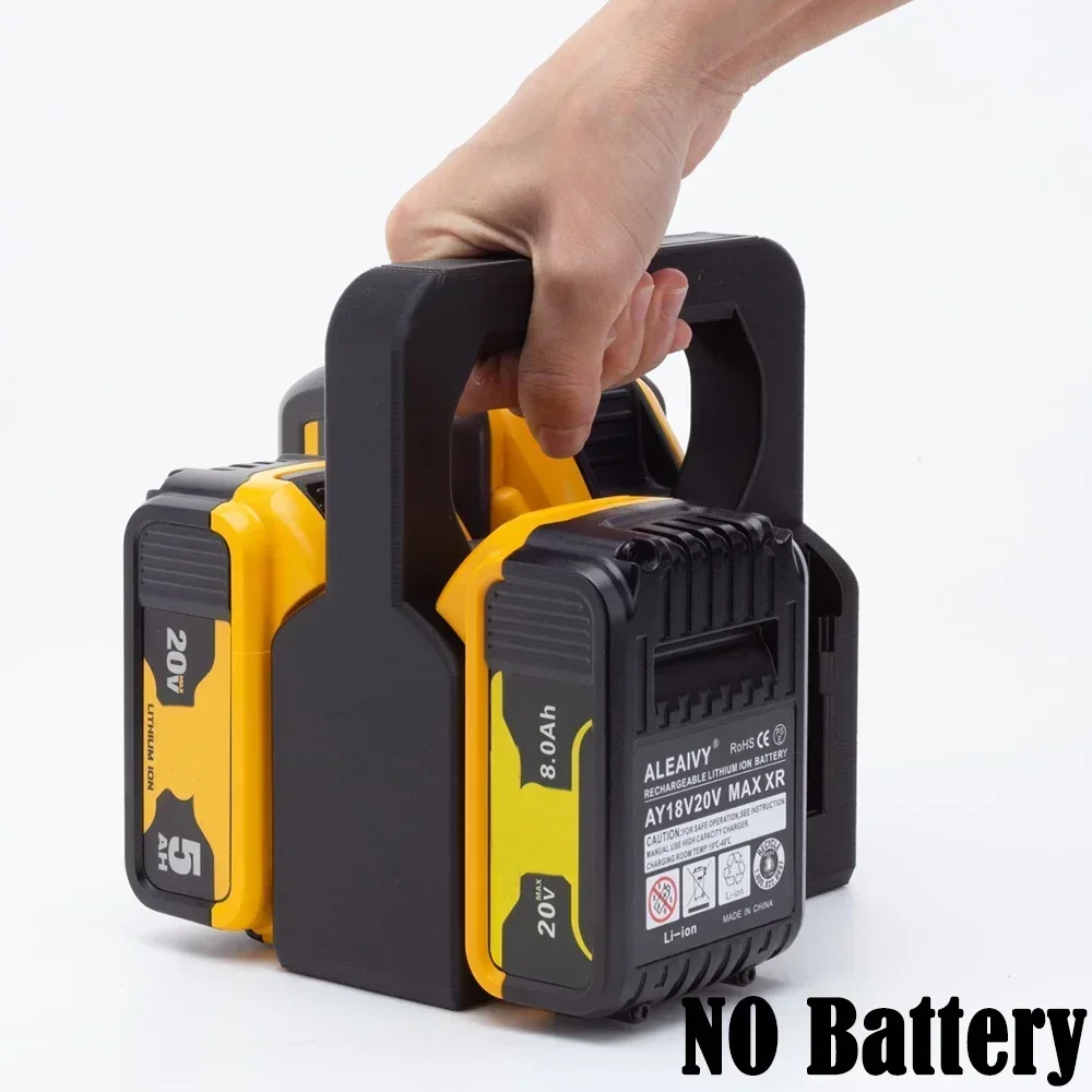 Suporte de Montagem de Bateria Portátil Suporte de Rack de Armazenamento para Bateria Dewalt 18v Dcb205 Dcb203 sem Baterias 4x