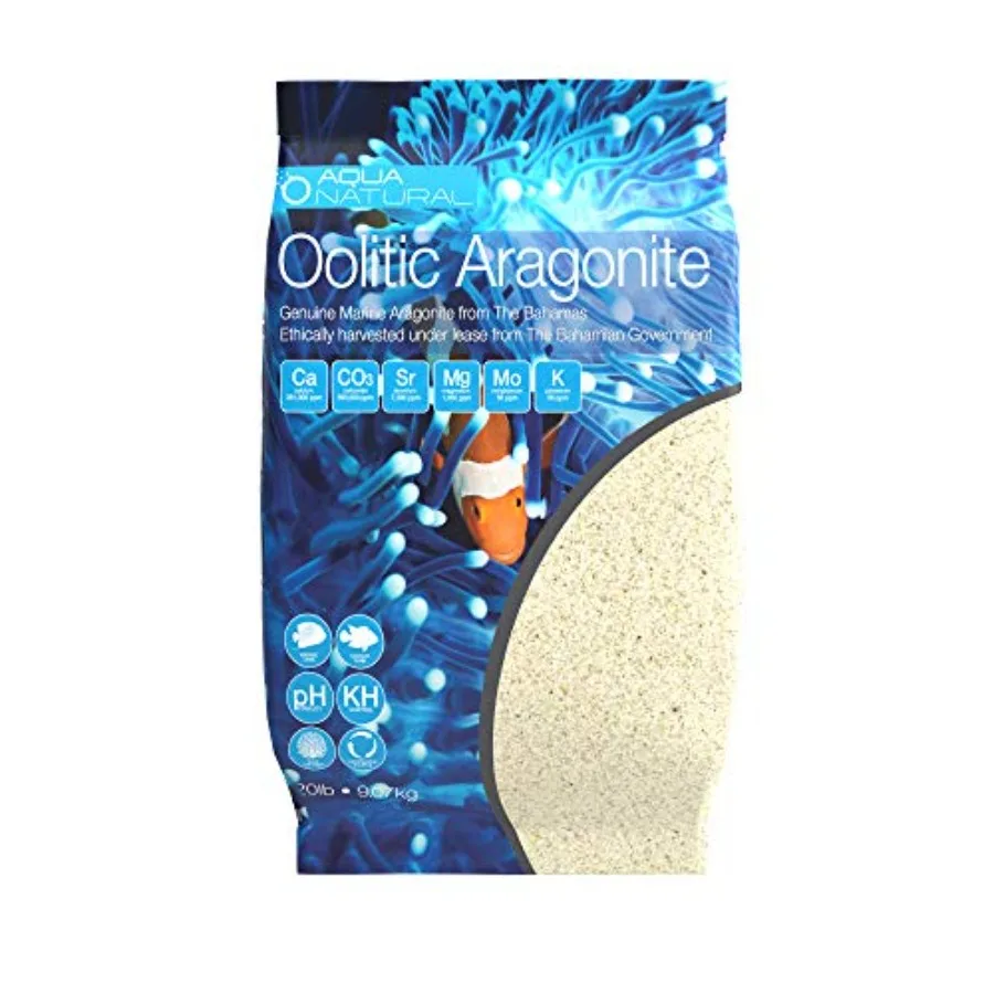 

【Spot goods】Oolitic Aragonite 20lb Aquarium Sand for Reef Saltwater and Marine Tanks and Aquariums