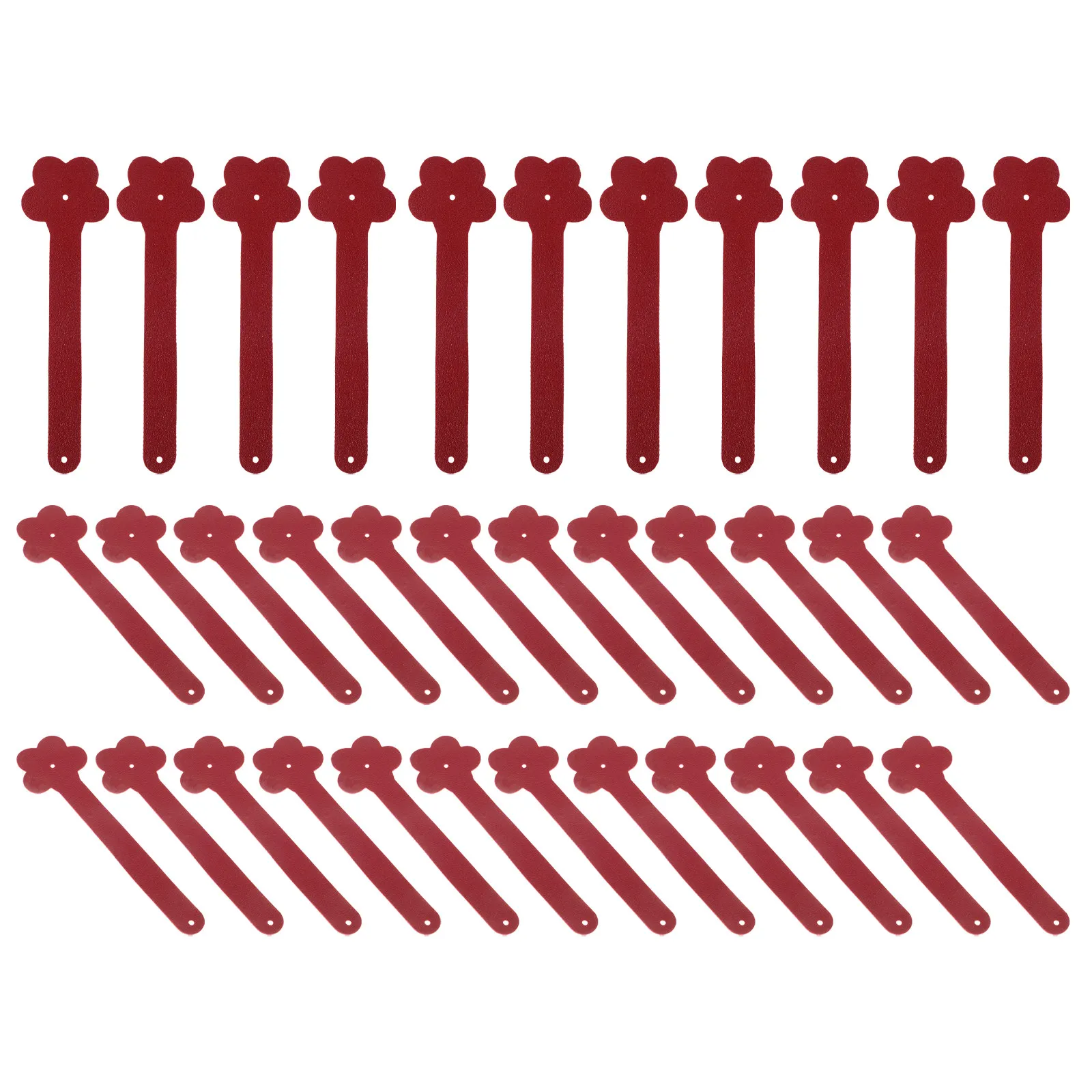 100Pcs Wedding Candy Box Handle Elegant PU Plum Blossom Design Portable Favor Box Strap Replacement DIY Party Treat