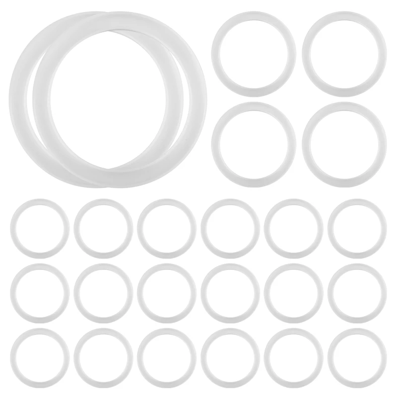 B50C Silicone Sealing Rings Gasket For Leak Proof Jar Lids (24 Pack, Regular Mouth)