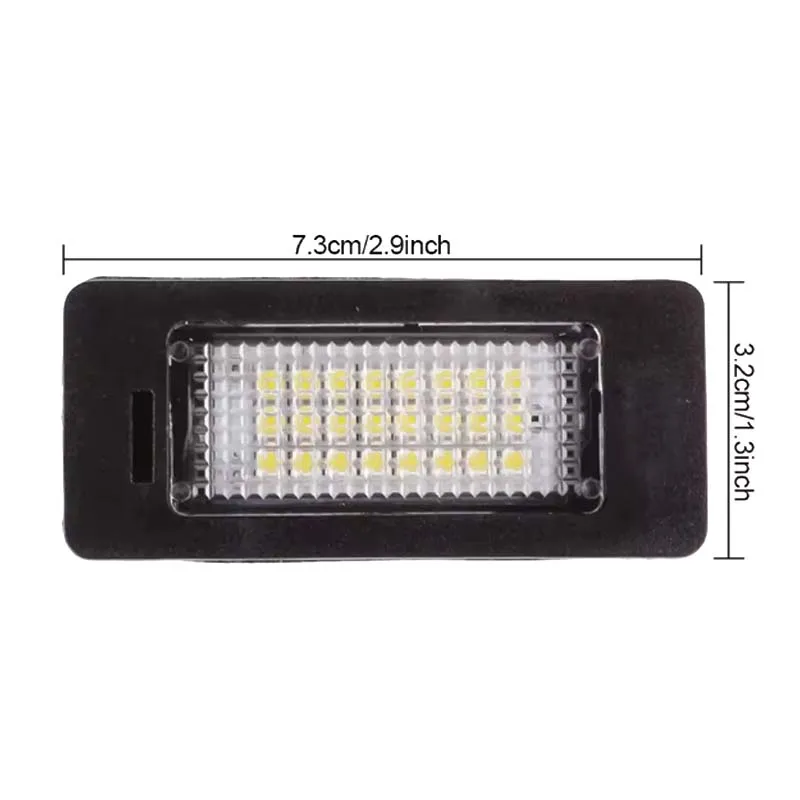 Luz de número de matrícula, 2 uds., 6000k, blanca, sin Error, para BMW E90 M3 E91 E92 E70 X5 X6 E39 F30 E60 E61 E93
