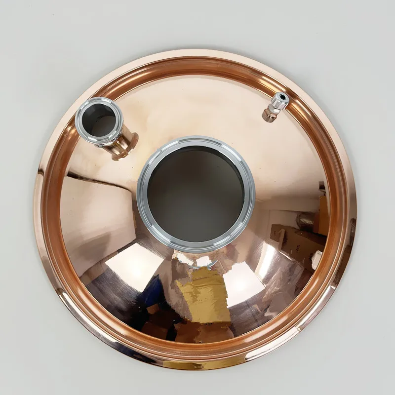 High Purity Copper Lid, Suitable For Tank With Diameter Of 350mm,Distillation Barrel Lid For Brewing Whiskey Or Brandy