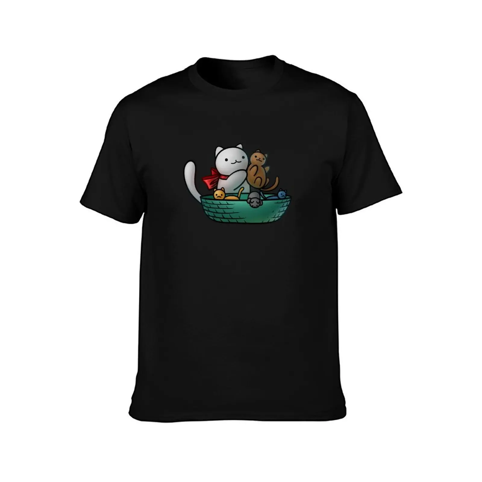 Chemistry Cat & Separating Kittens T-Shirt Casual Loose Daily Wear T-Shirt