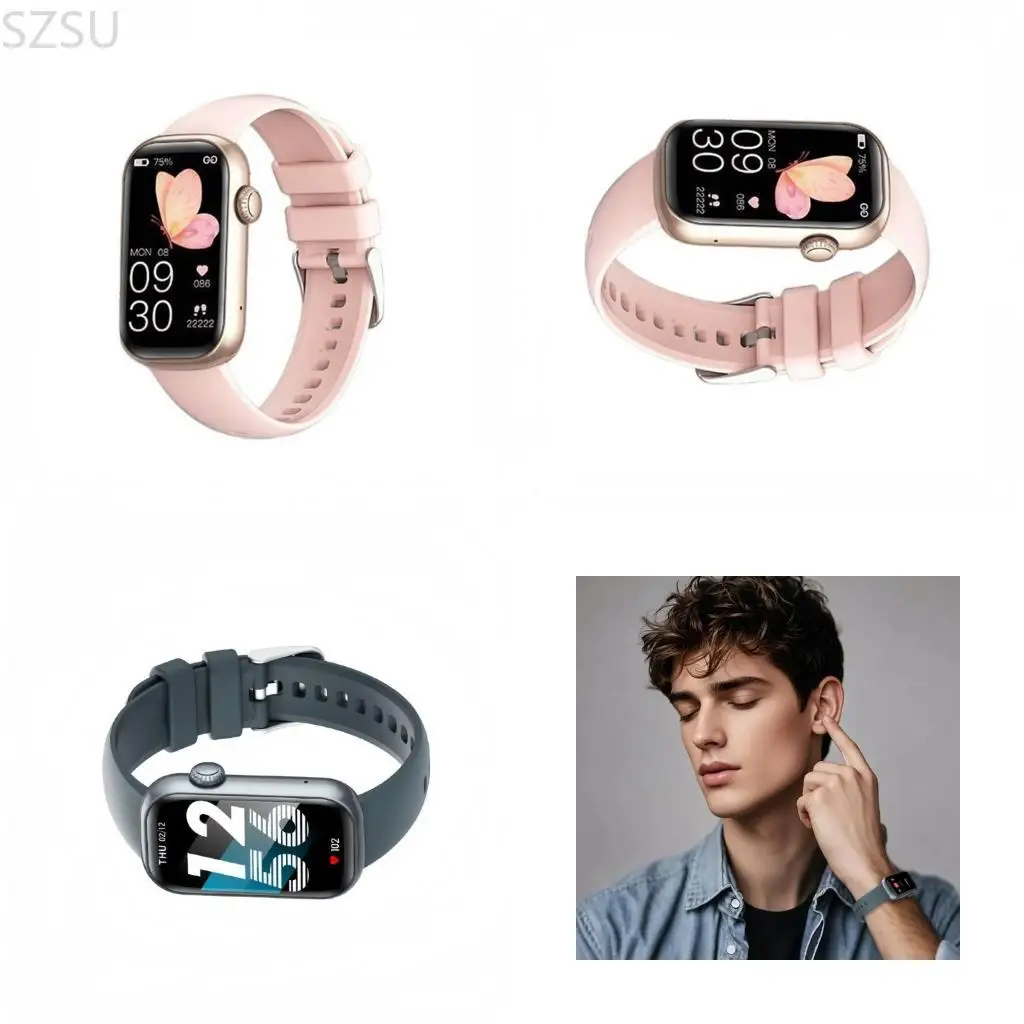 

Многофункциональная интеллектуальная полоса SZSU с 5 магнитным динамиком менструальное отслеживание цикла 8 уведомлений 1.47