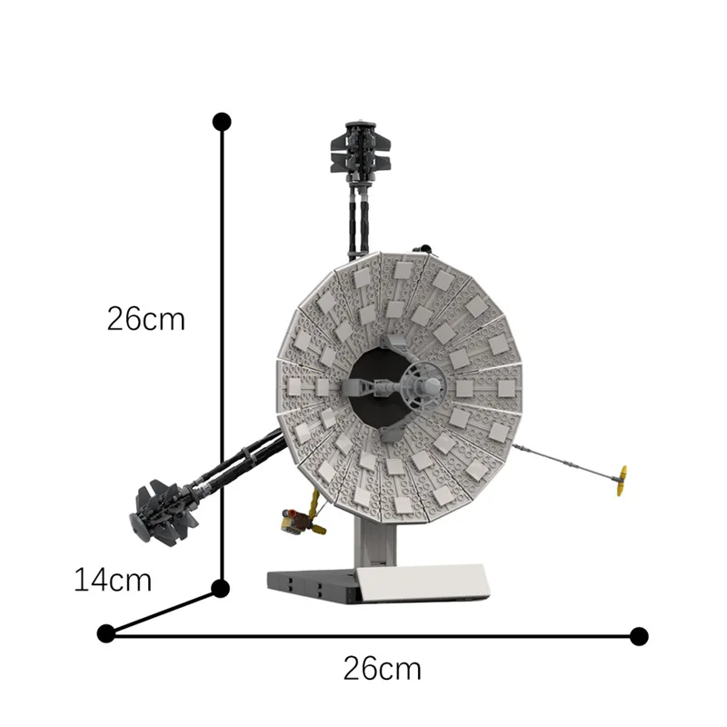 Gobricks MOC 1: 12 Space Pioneer Probe 10-11 Building Block set Space Exploration Between The Earth And The Moon Brick Kid Toys