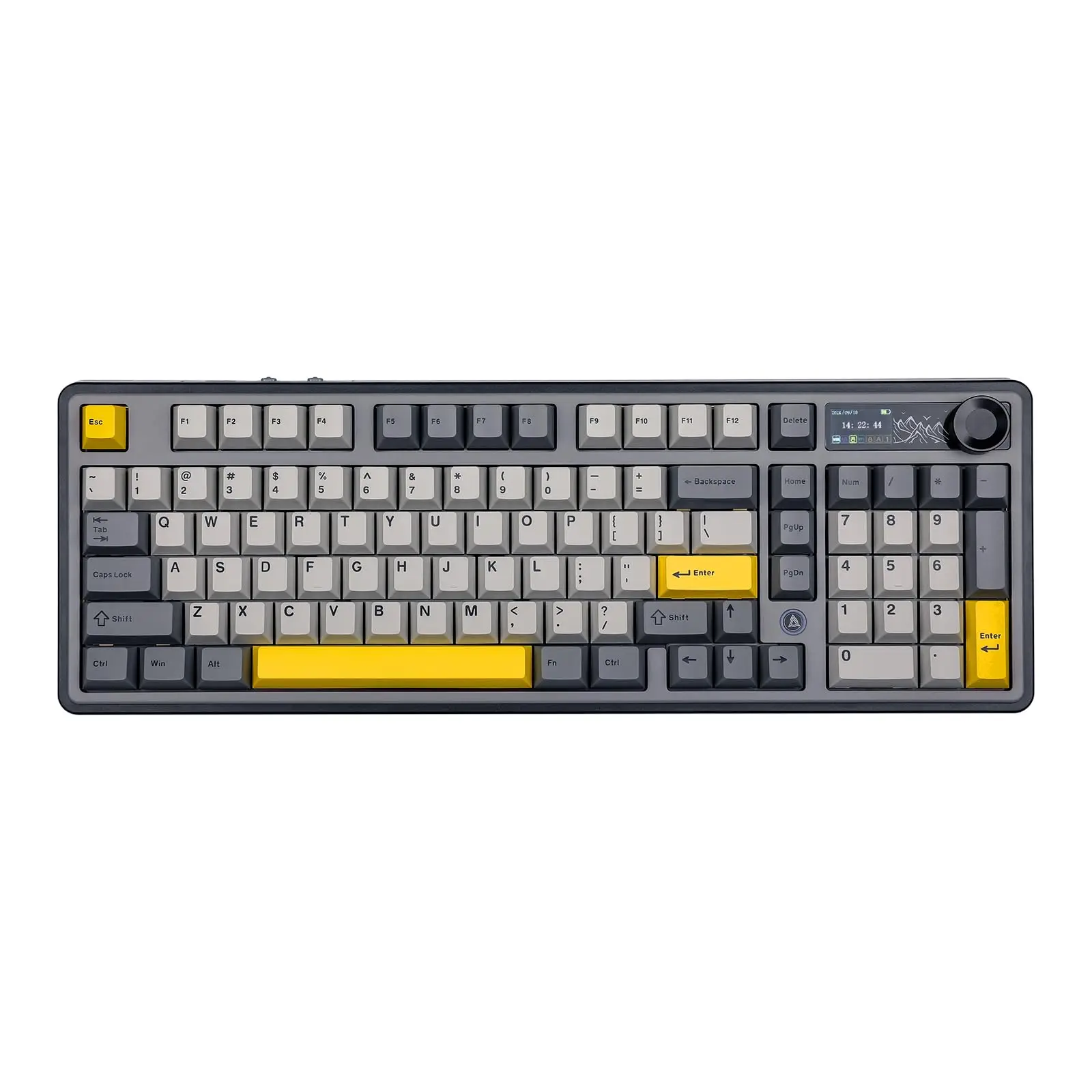 

Ajazz Ak980 Wireless Bluetooth Mechanical Keyboard 8000MHz Battery Tri-mode Hot-swappable Gaming Keyboard with TFT Screen