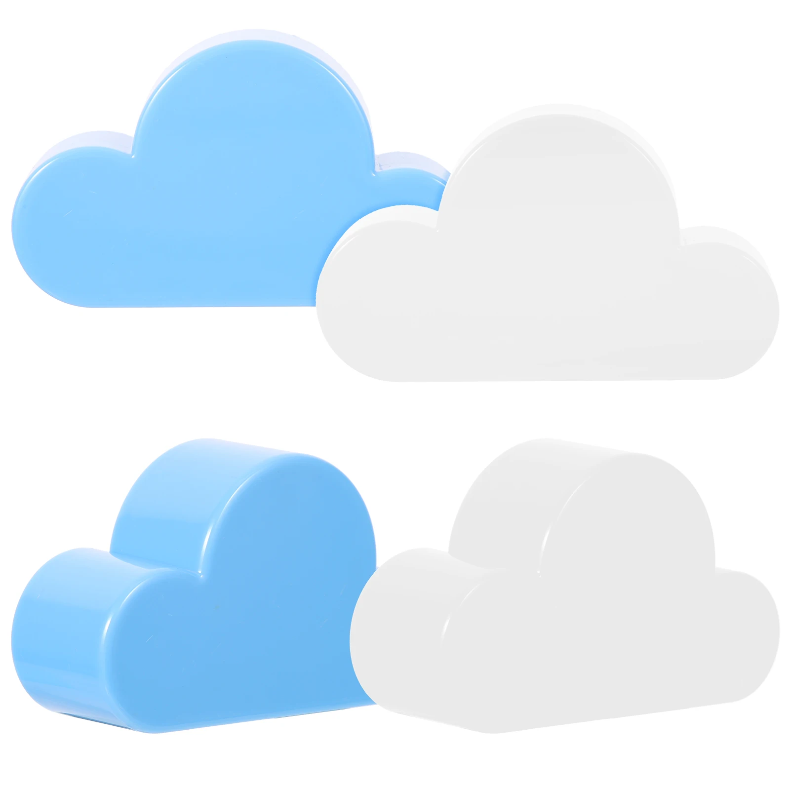 

4 Pcs Magnetic Key Holder Cloud Shape Wall Decor Hooks Water Resistant Indoor Outdoor Key ganizer Storage Rack