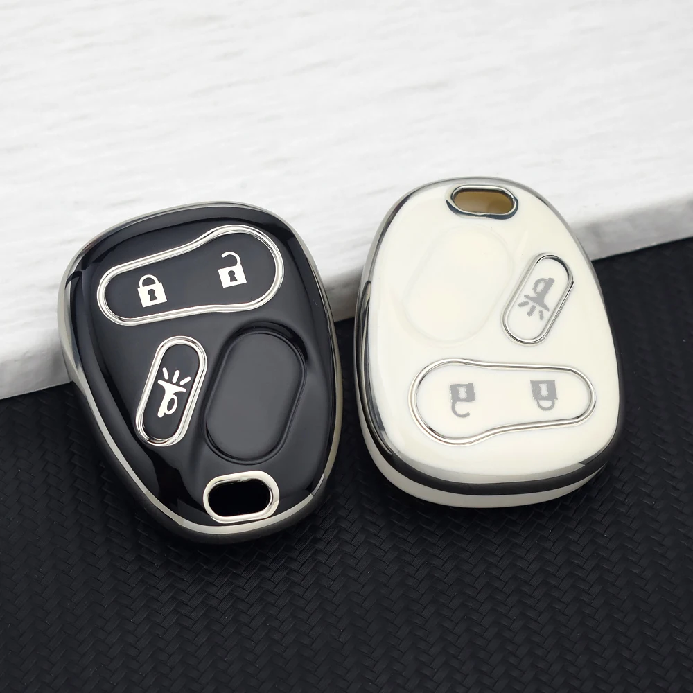 3 Buttons TPU Remote Car Key Case for Hummer H2 Chevrolet Avalanche Cadillac Escalade 2003 2004 2005 2006 Auto Accessories