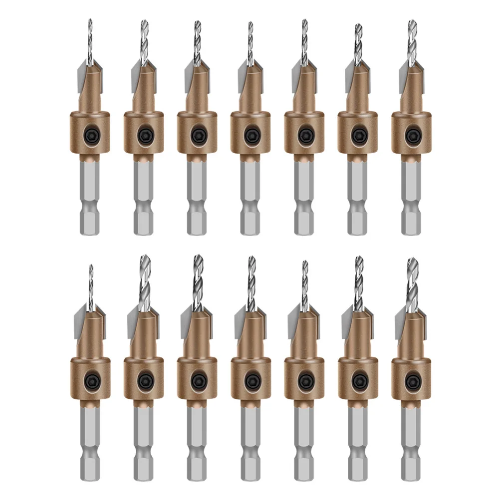 Hex Shank Wood Countersink Drill Bit Adjustable Screw Counterbore Hole Cutter for Wood Screw Flush Hidden Hole Drilling view 6