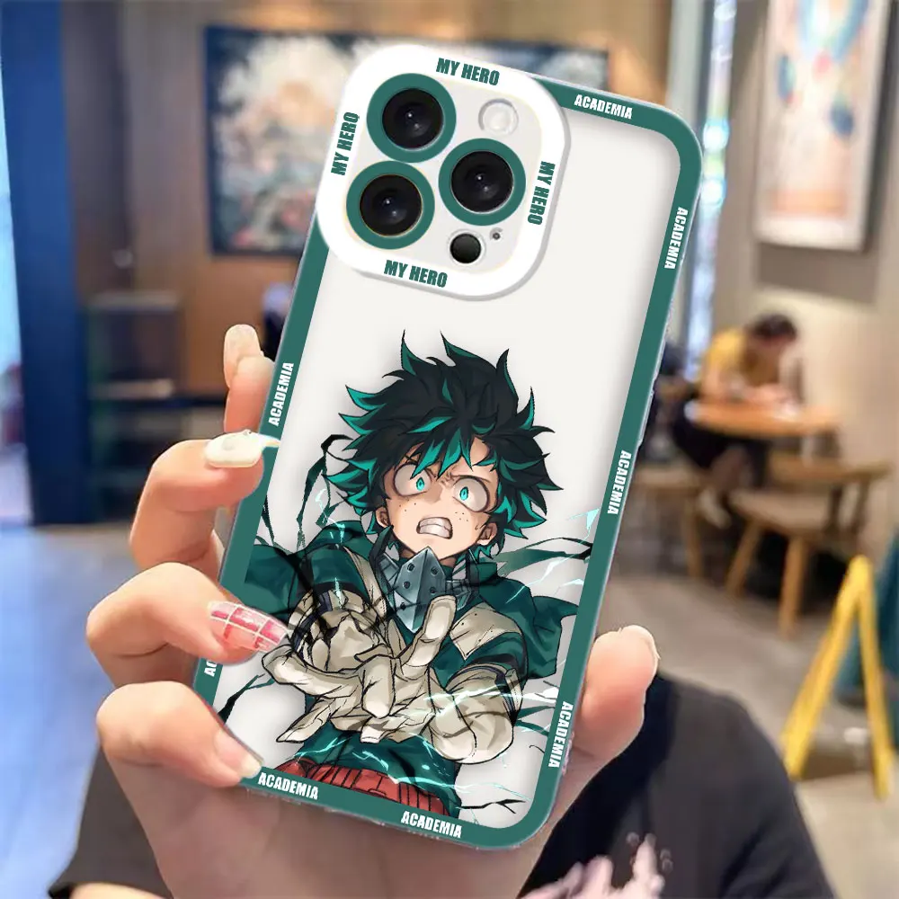 My Hero Academia Midoriya Izuku Cover Clear Phone Case For iPhone Apple 16E  16 15 14 12 13 11 Pro 8 7 SE Plus X XR XS Max Case - AliExpress 202192403