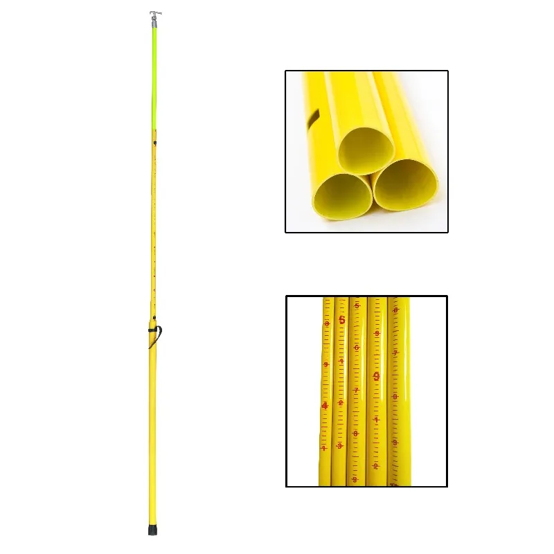 【specialized】RUNZE TOOL 35ft Triangle Hot Stick Telescopic For Cutout Fuse Surge Arrester Hv Telescopic Insulation Operating Rod