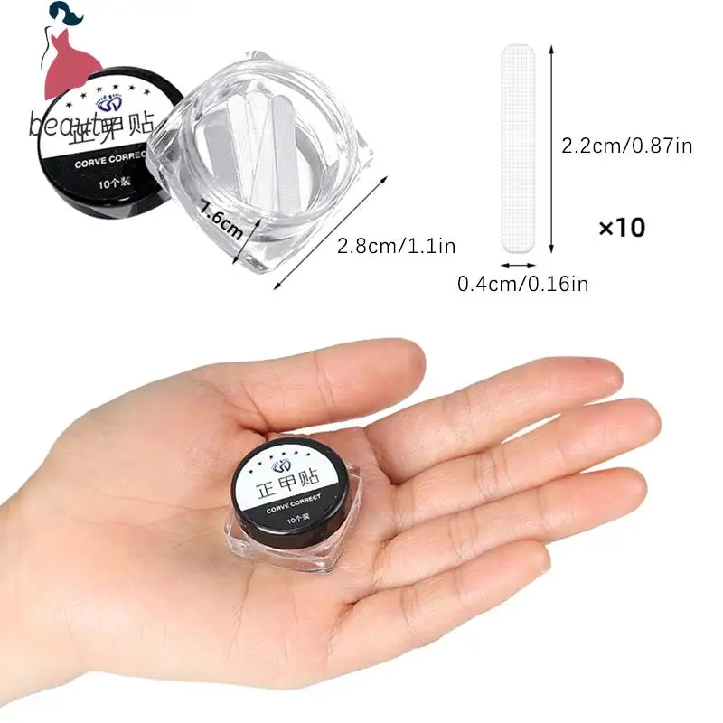 Corrector de uñas encarnadas, herramienta profesional para el cuidado de los pies, 10 piezas