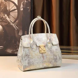 High End Handbag Python Pattern Women's Bag 2023 New Beautiful Women's Bag Large Capacity Versatile Crossbody Bag