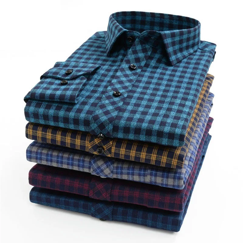 Plus Size Big 6XL 7XL 8XL 9XL 10XL 2024 Oversized Men Clothing Large Size Overweight Plaid Shirt Cotton Long Sleeve Shirt Male