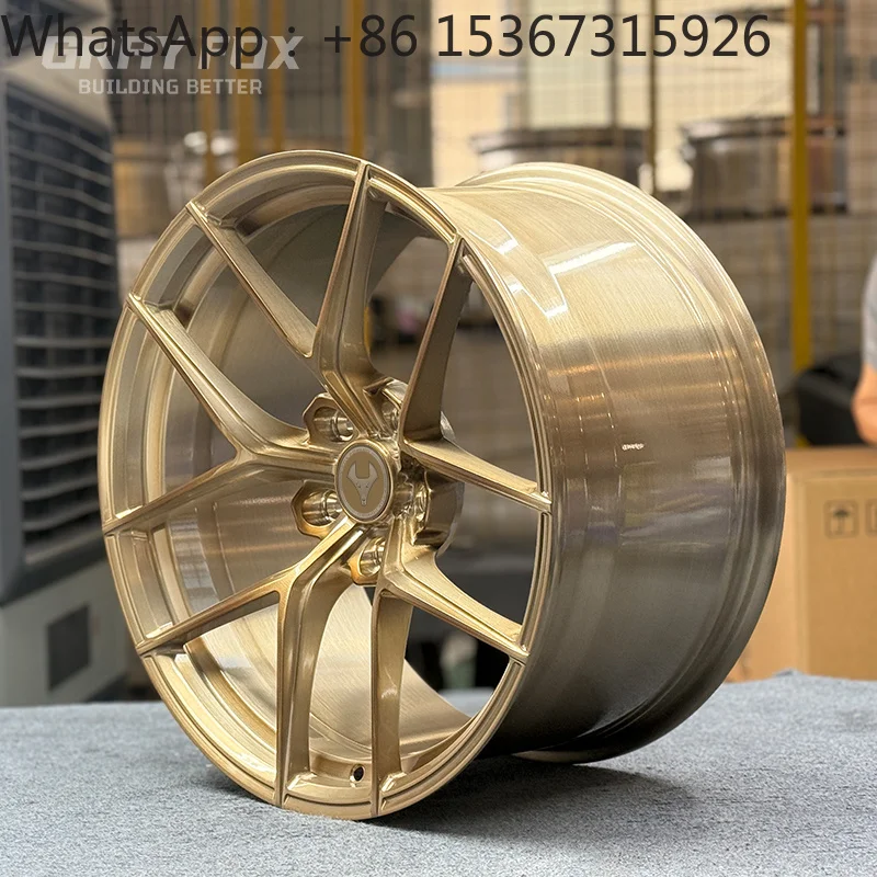 

18-20 Inch 5X112 5X114.3 5X120 Concave Brushed Polished Gold Forged Wheel Rims High Performance Car Wheels