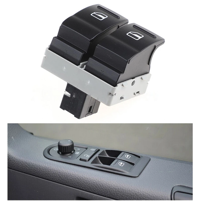 7E0959855A 7E0959855 Electric Power Door Window MasterControl Lifter Switch Button Compatible for Transporter T5 T6