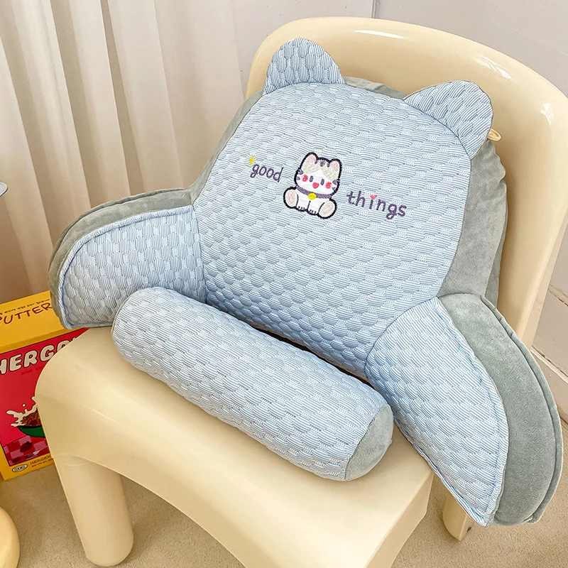 

2025 New Ice Doudou Bedside Cushion Soft Bag Bed Cushion Large Backrest Pad Throw Pillow Girls Sleeping Sofa Waist Protection