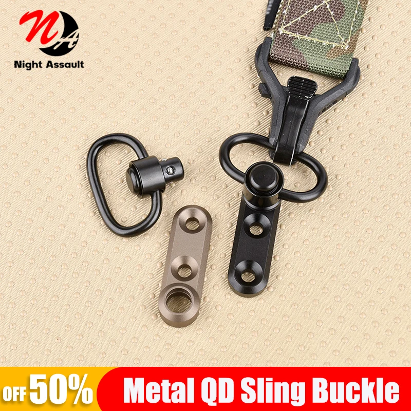 

QD Sling supporto girevole Metal Fit MLOK KEYMOOD hunting Accessorie M.4 A -r1.5 Toy Airgun Buckle installazione rapida rilascio