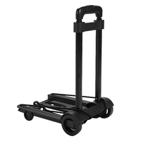 Folding Hand Truck Collapsible Folding Luggage Cart 2 Wheels for Moving Shopping Folding Hand Truck Foldable Trolley