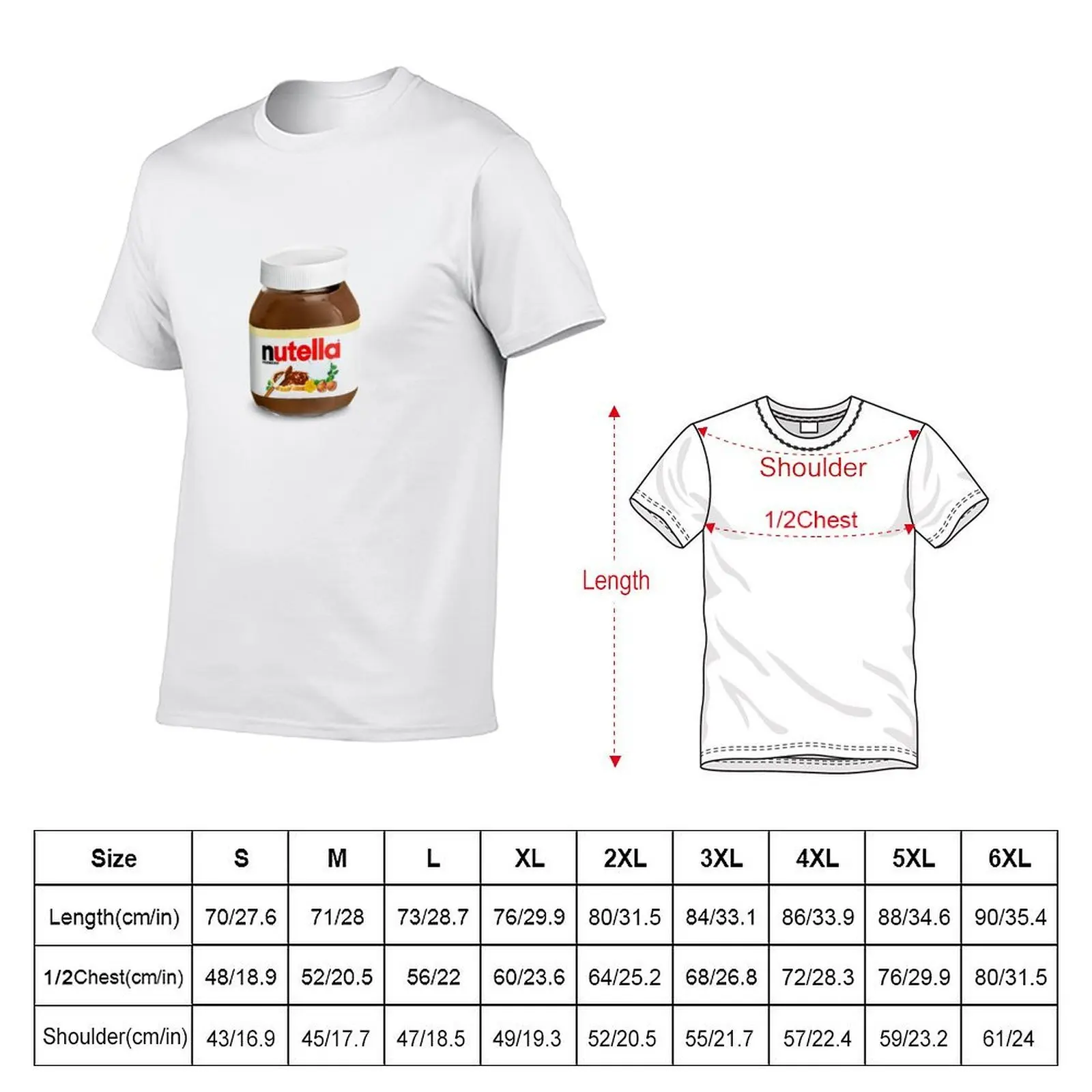 Real Nutella T-Shirt kawaii clothes essential t shirt heavyweight t shirts for men
