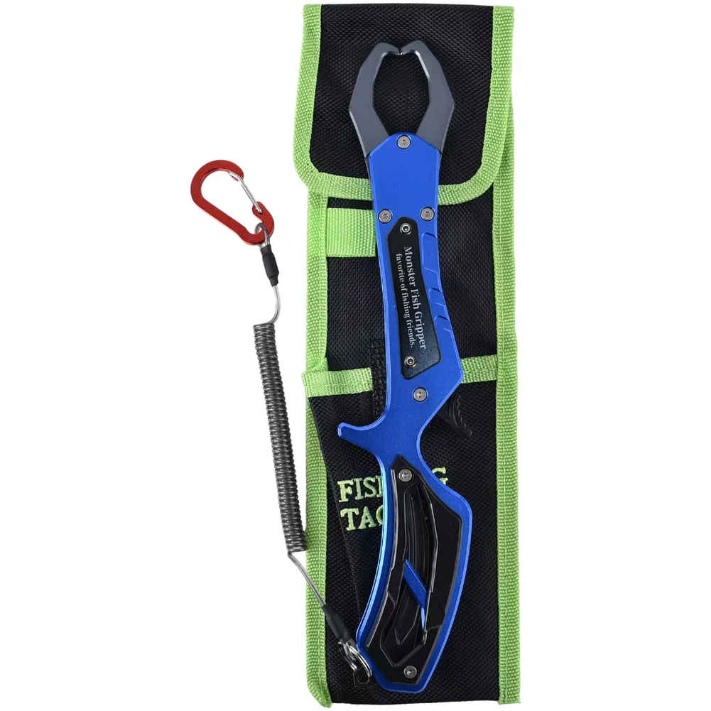 Aluminum Alloy Fish Grabber Pliers 28cm Anti Rust Pistol Grip Lip Clamp Tool For Outdoor Angling Catch And Release Fishing Gear