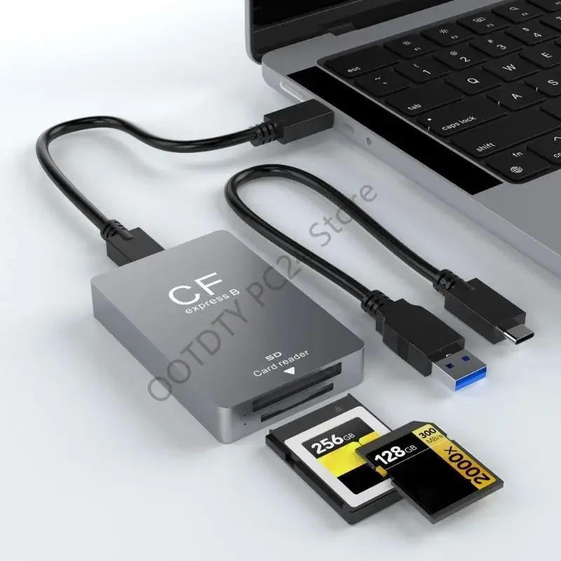 

H7BA Durability CFexpresss Type B Card Reader for CamerasCF,SD4.0,SDHCCard Slots