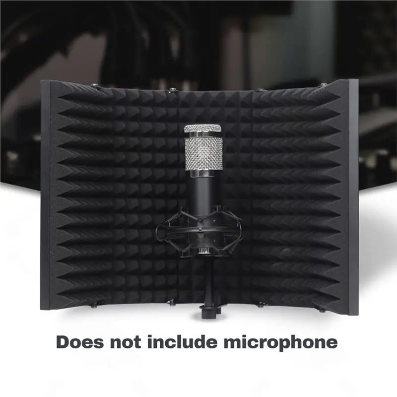 

Панель ABSK для любого конденсаторного микрофона - отражающий фильтр, изоляционный экран для студийной записи, защита микрофона, пять панелей