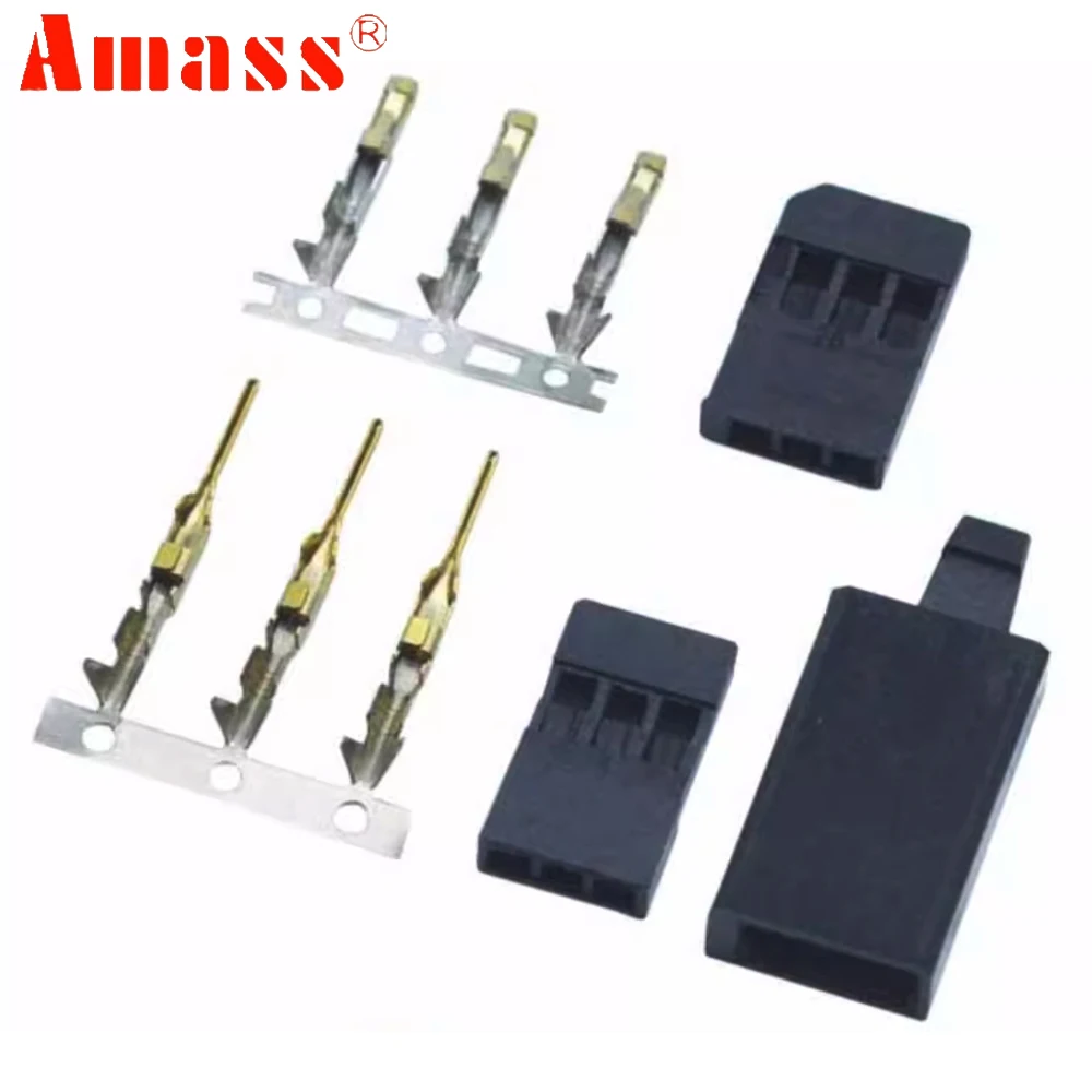 Amass AM-1021A Futaba/JR Female Male Gold plating Connector For RC Lipo Battery FPV Drone Multirotor Quadcopter Accessories Diy