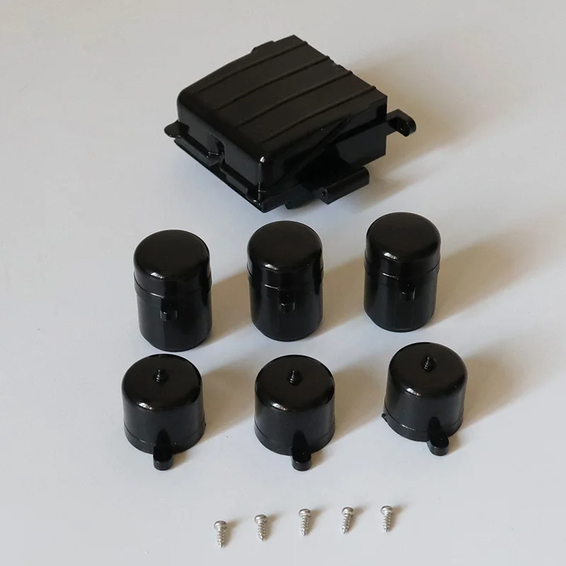 1:14e Schaal JDMODEL Plastic Simulatie Batterij Box gas Tank voor Tamiya RC Truck Benz 3363 1851 ACTROS AROCS JDM-158-I