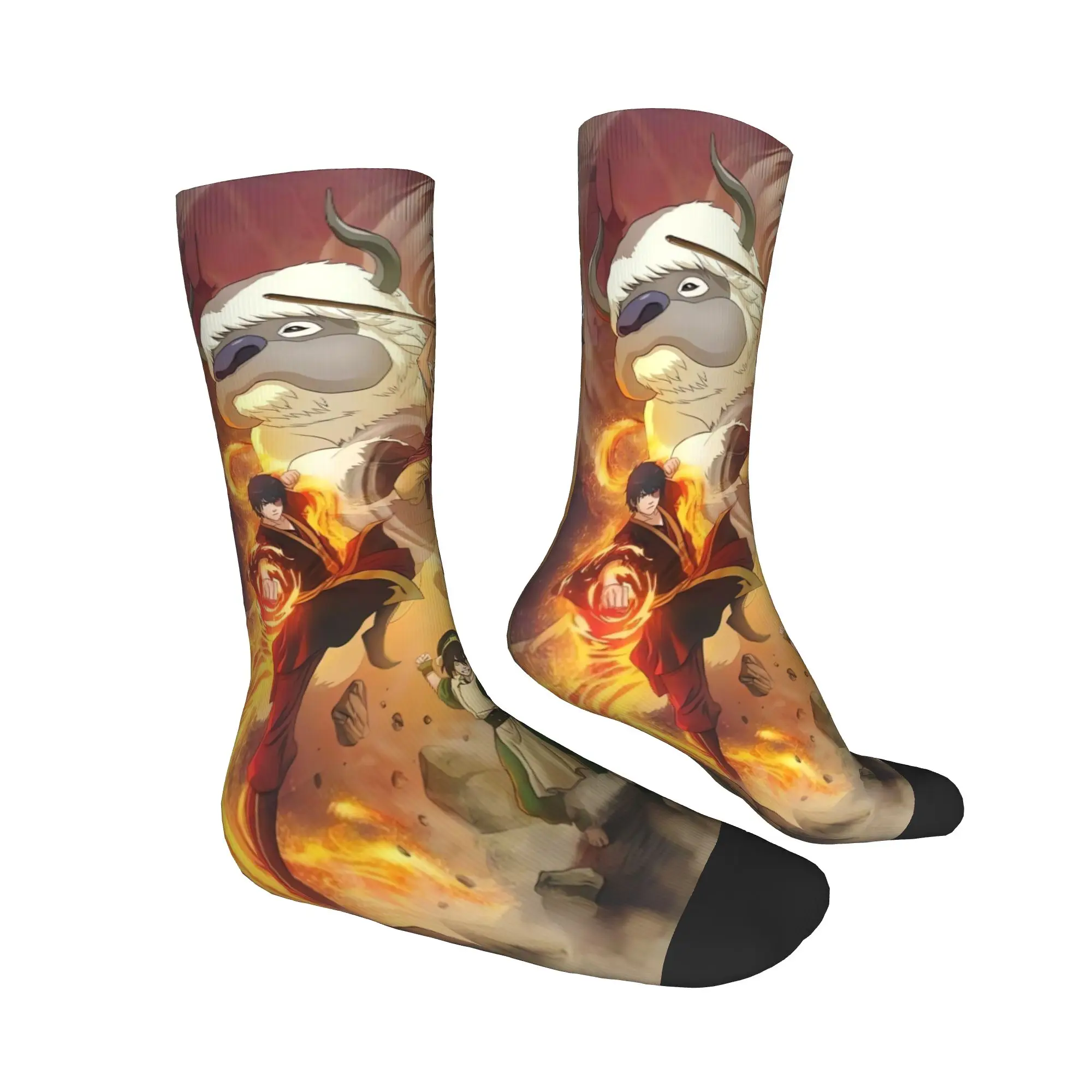 Adults Men Socks Ancient Element World  Stockings Winter Modern Warm Soft Socks Graphic Skateboard Non Slip Socks