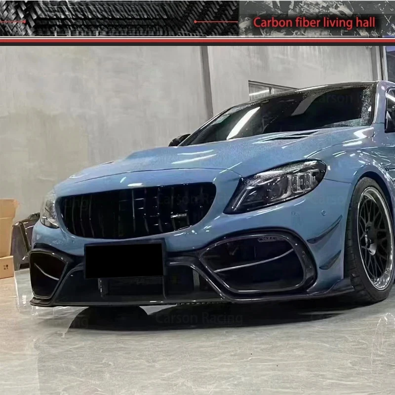 

Hongsheng Carbon Fiber IMP Style Rear Wing Body Kit Front Bumper C-Class W205 Coupe Accessories