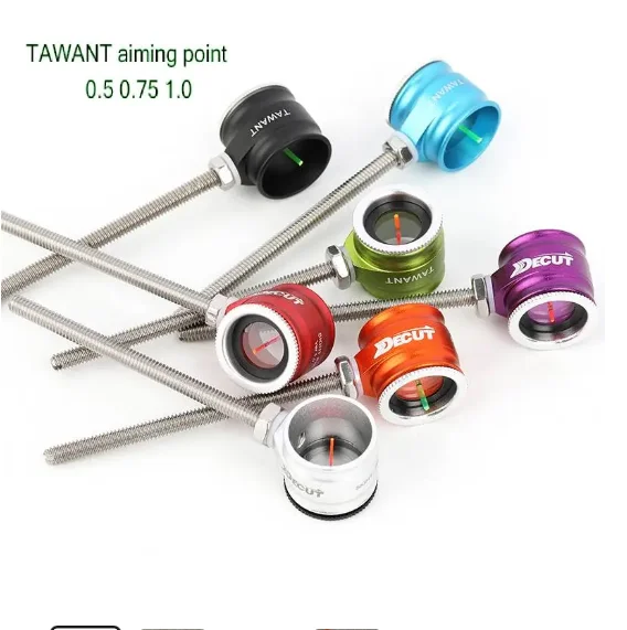 

Decut TAWANT Рекурсивный прицел для стрельбы из лука 0,5/0,75/1,0, оптоволоконный алюминиевый прицел для стрельбы из изогнутого лука