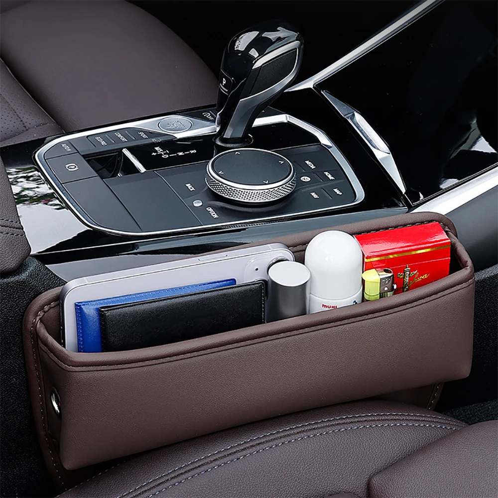 Motors Seat Gap Storage Box Bag Multi functional Built in Cover Automotive Supplies Practical Seam Storage Box Large Capacity