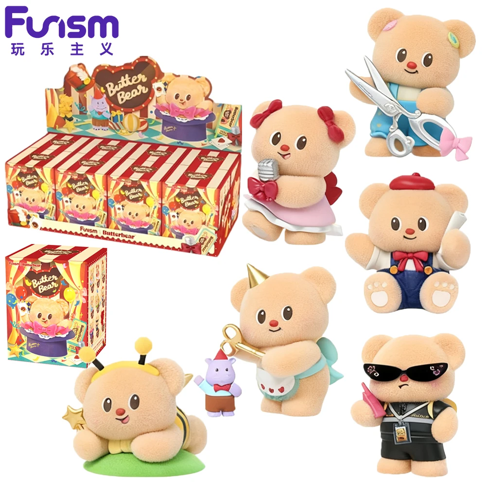 

Новый FUNISM Butter Bear Top-Tier Team Series слепая коробка модные фигурки игрушки автомобильные украшения украшения подарки на день рождения для друзей