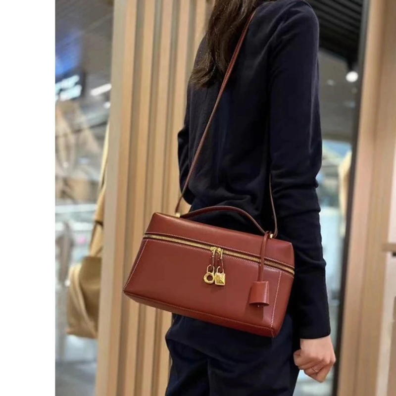 

\Net red with fashion lunch box bag female spring and summer 2025 new large capacity shoulder bag commuting small square bags