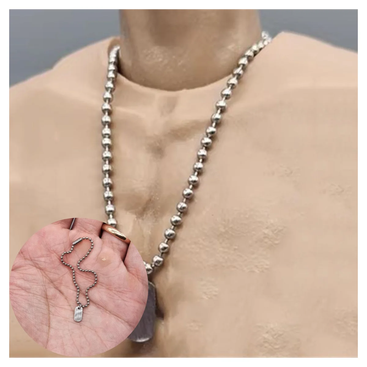 

1/6th WWII DID Facepoolfigure US. Soldier Doll Necklace Dogtab Toys Model Accessories For 12" Doll Figure Collect DIY