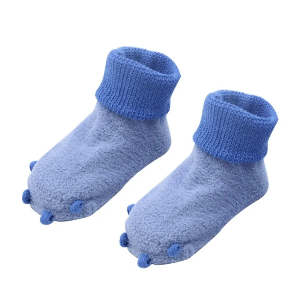 Cute Soft Cotton Newborn Socks Little Paw Casual Warm Foot Socks Fluffy Thick Warm Leg Socks Infant Winter Wear