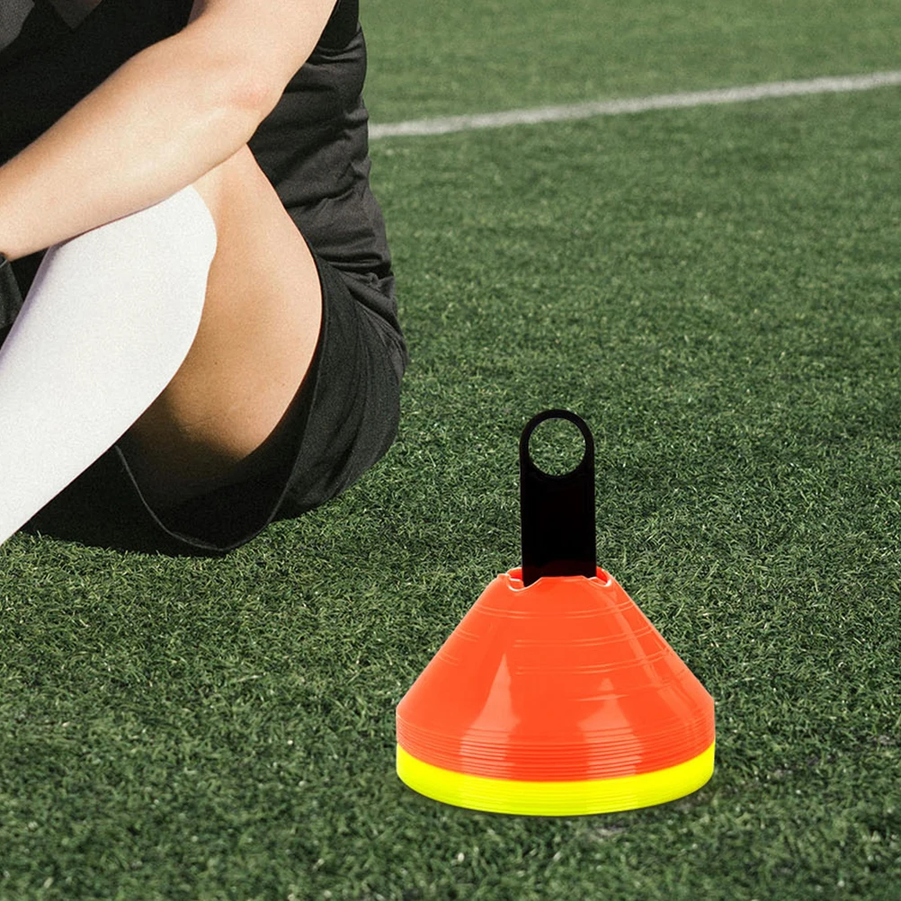 3Pcs Logo Dish Rack for Soccer Cones Storage Stand Shelf Bottom Bracket Football Training Holder Marker Tray Plastic Disk Plate