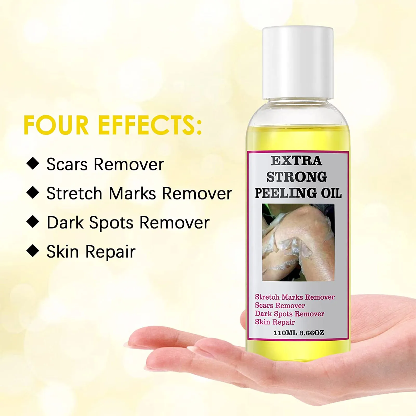 Peeling Oil Yellow Peeling Oil For Dark Spots On Body Thai Yellow Peeling Oil With Hyaluronic Acid Strong Peeling Oil Extra