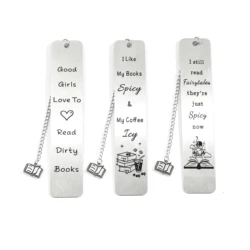 Text pendant bookmark, simple stationery and office supplies for cultural and creative industries, three styles to choose from.