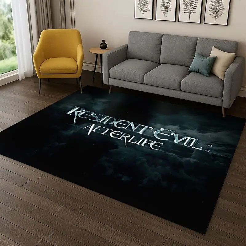 3D R-Resident Evil Leon Game Cartoon Carpet Rug for Bedroom Living Room Sofa Playroom Doormat Home Decor,Kid Area Rug Non-slip