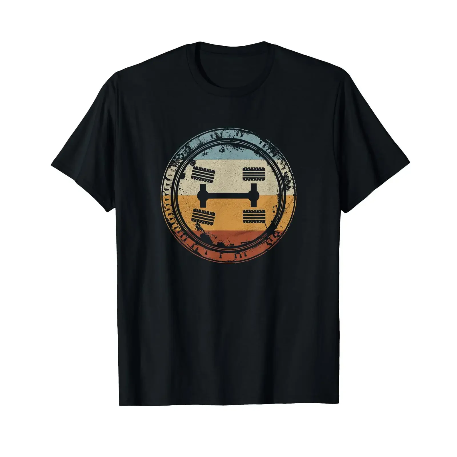 4x4 4WD Off Road Sign Vintage T Shirt vintage Washed Breathable Casual Stylish homme streetwear Comfortable Slightly Versatile