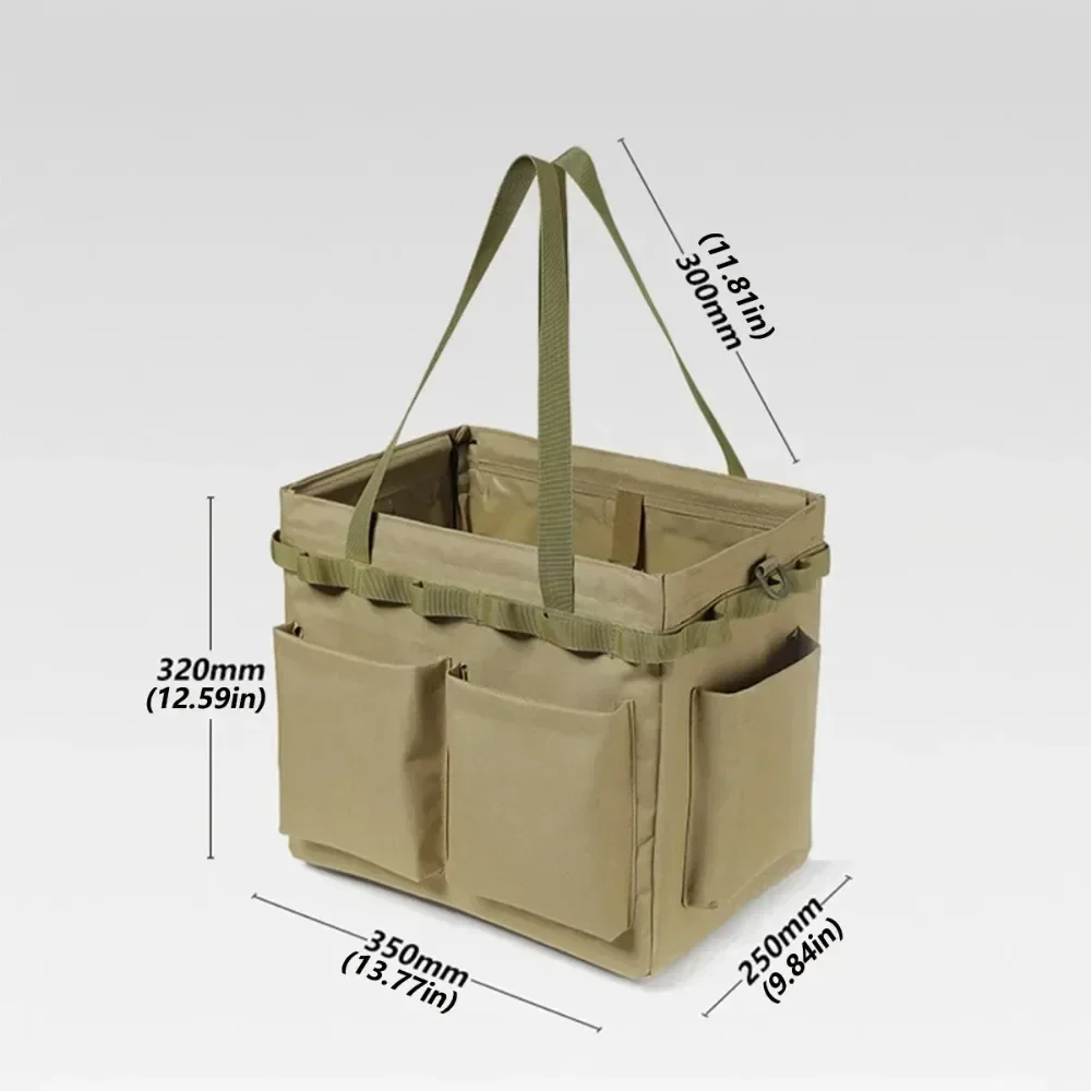 Outdoor Storage Bag Multifunctional Camping Storage Bags Portable Picnic Handheld Boxes Folding High-capacity Waterproof Handbag