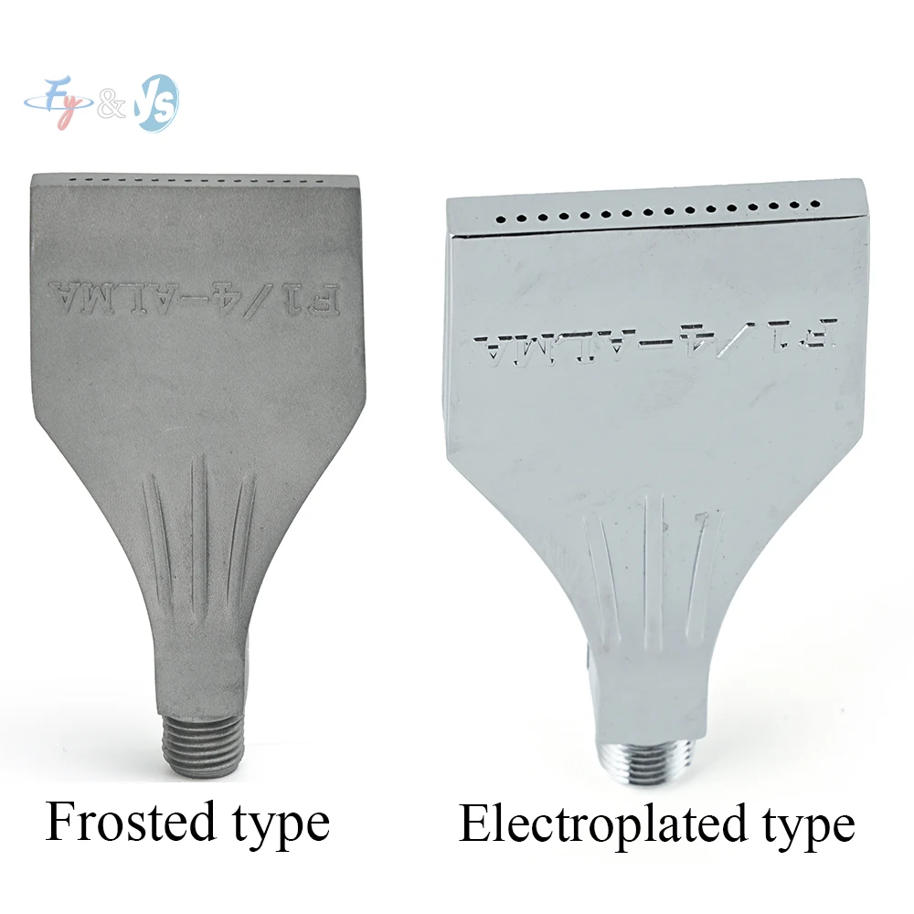 

1/4" Air Blowing Nozzle Wide Flat Jet Nozzle–Frosted&Electroplated Aluminum Alloy 16-Hole, for Industrial Dust Blowing&Drying
