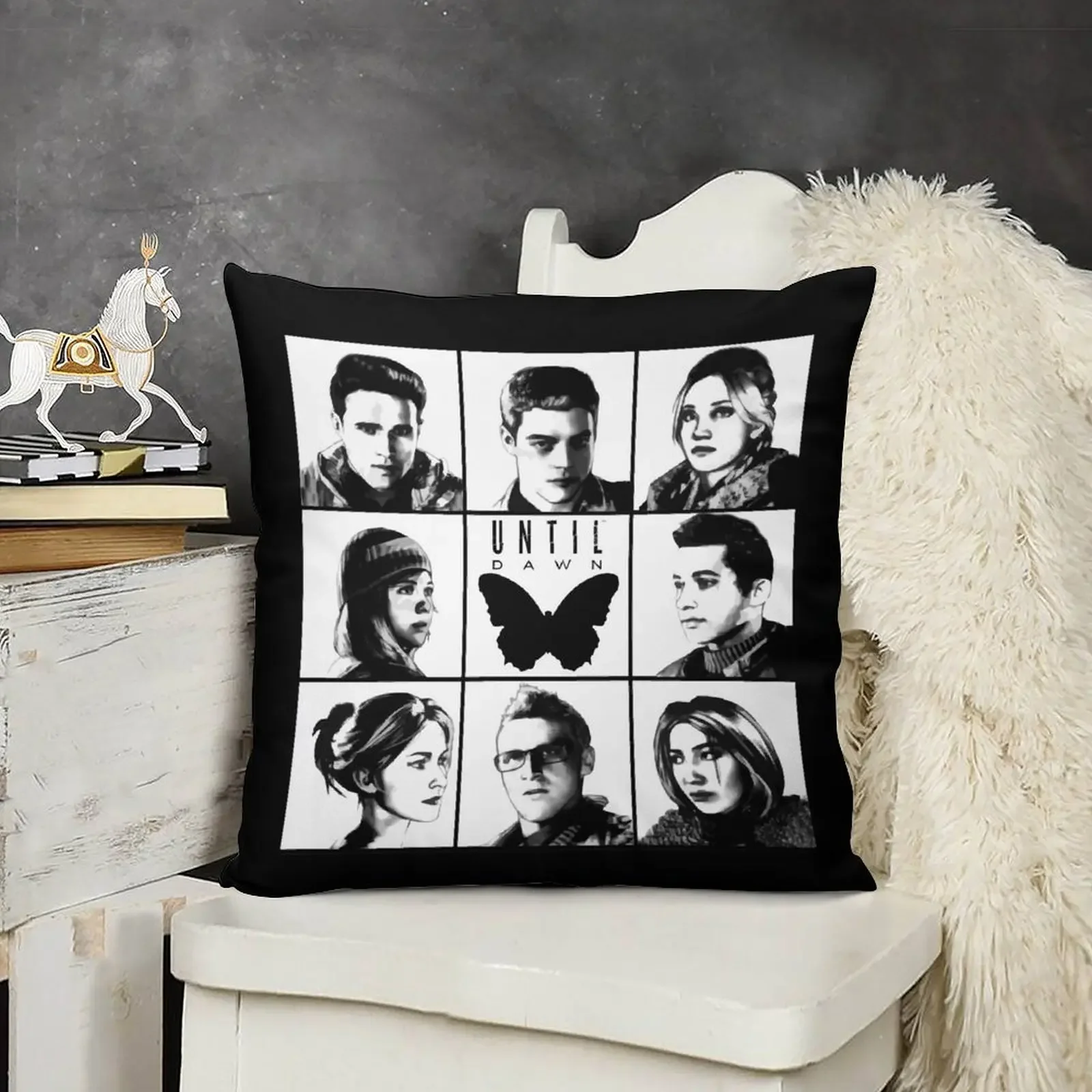 

Until dawn - main characters Throw Pillow Cusions Cover Sofa Cushion Cover pillow