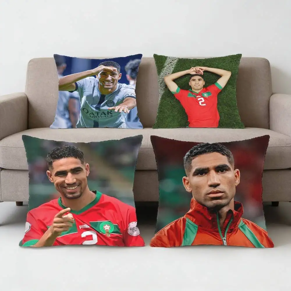 

Footballer A-Achraf 2 H-Hakimi Mococcan Pillow Case Sofa Living Room Bedroom Headboard Backrest Cushion Square Cushion Nap Time