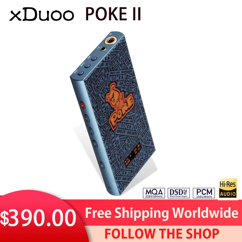 XDUOO POKE II портативный DAC усилитель для наушников CS43198 PCM32Bit/384KHZ DSD256 HiFi Декодер Усилитель для наушников