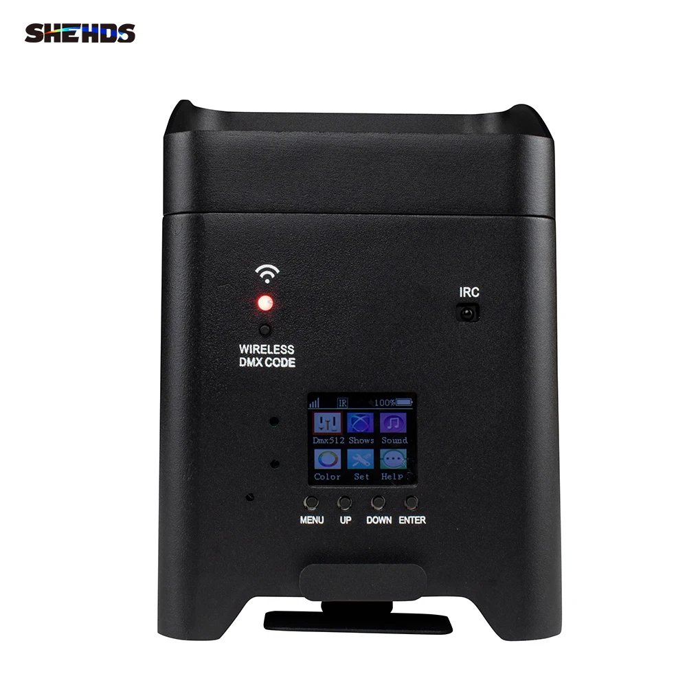 Imagem -02 - Shehds-led Luz sem Fio Par com Controle Remoto Rgbaw Bateria uv 6in Wi-fi Ktv Festa Bar dj Disco Stage Light 6in 1