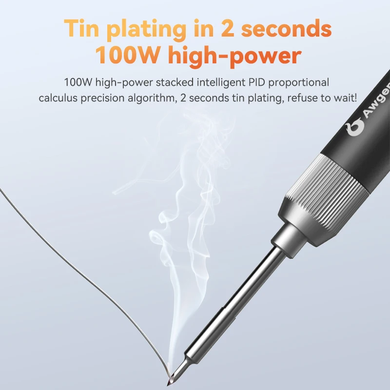 Ranlraka Awgem Portable 100W Temperature Adjustable 220V 110V Digital USB Welding Tool Kit Electric Soldering Iron